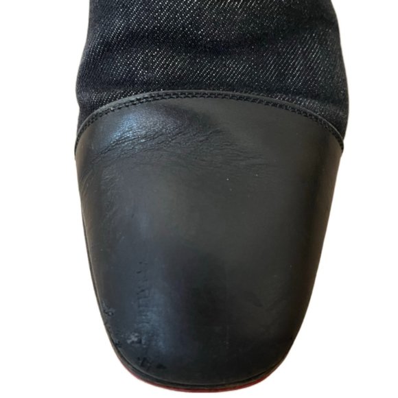 Men's Christian Louboutin Black Leather And Suede Greggo Oxfords. Size 40/7 - Picture 15 of 15